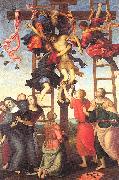 PERUGINO, Pietro The Deposition from the Cross oil painting